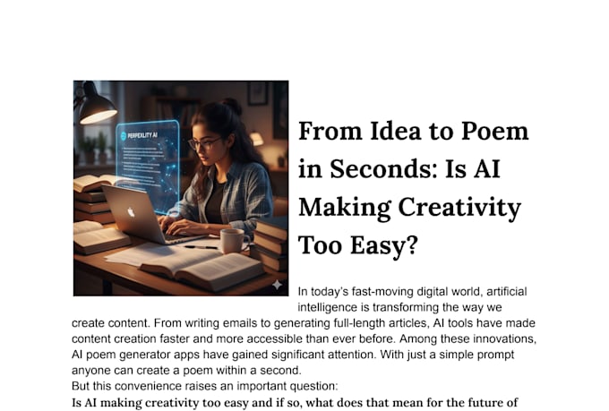 write article and blog post